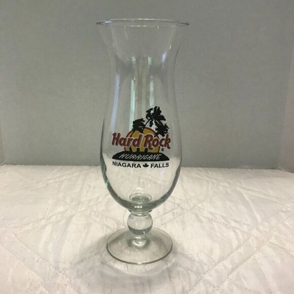 Hard Rock Cafe NIAGARA FALLS Hurricane Glass‎ 10"